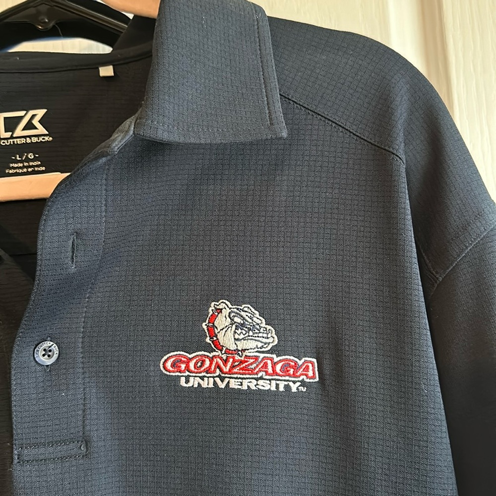 Gonzaga University branded Cutter & Buck Navy Polo Shirt